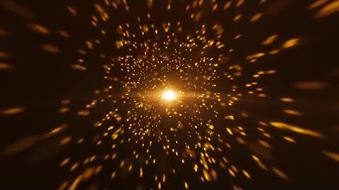 Gold Particles In Space Stock Motion Graphics