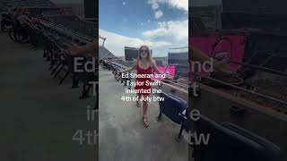 Ed Sheeran at mile high stadium Denver Colorado show on 4th of July