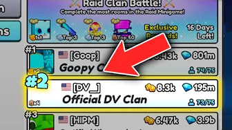 My Clan is TOP 10 In Pet Sim 99