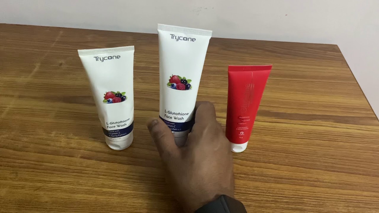 L Glutathione face wash reviews YouTube