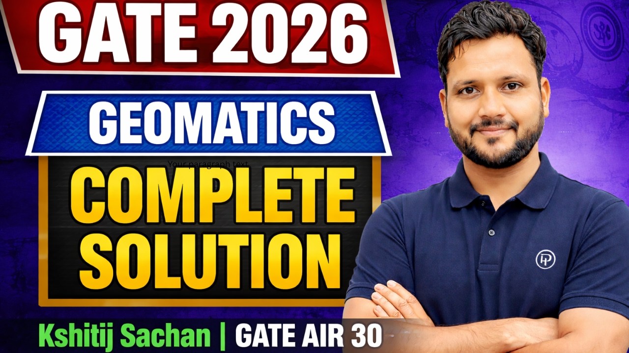 GATE 2026 Geomatics Engineering Solution