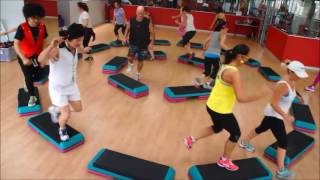 Freestyle Step Aerobics. MultiStep with Step4UWorld