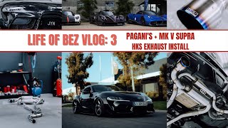 Life Of Bez Vlog 3   Paganis and HKS Supra Build | 4K