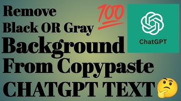 how to remove background color of text copied from ChatGPT | how to copy and paste from chatgpt