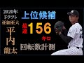 【ドラフト2020巨人一位】平内龍太の球質分析＆投球フォーム【スロー撮影】