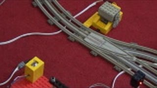Custom Made Motorized Track Switch For Lego Train Layout / Tutorial