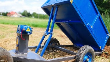 Making simple Dump trailer - using Car Winch