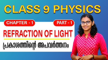 Class 9 Physics Chapter 1 | Refraction of light New textbook 2024 പ്രകാശത്തിന്റെ അപവർത്തനം