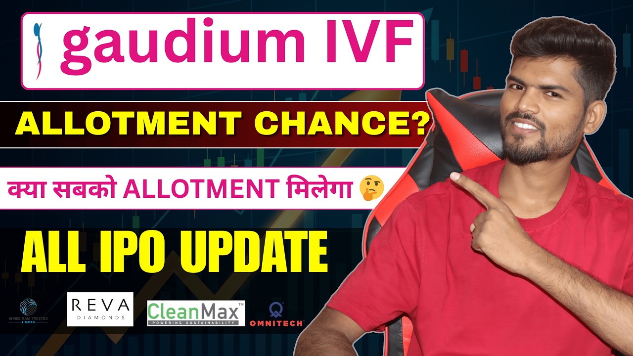 Gaudium IVF IPO Allotment Chance 🔥 | Allotment Milega की नहीं 🤔