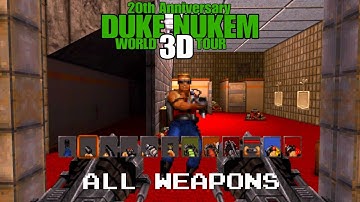 DUKE NUKEM 3D WORLD TOUR 20th Anniversary PS4 All Weapons
