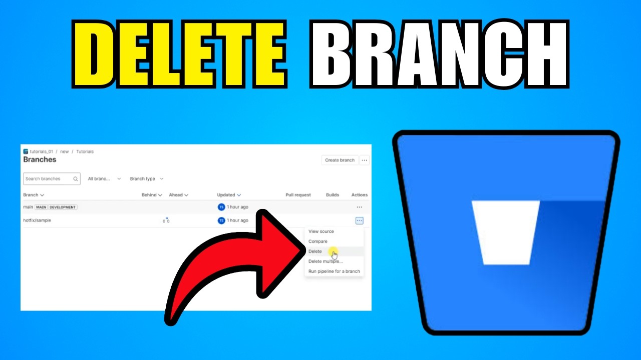 How To Delete Bitbucket Branch (2026) (Best Method) - YouTube