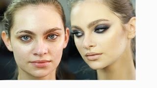 Glitter smokey eye makeup by Hanan Alnajadah مكياج حنان النجاده سموكي جلتر