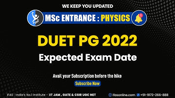DUET PG Entrance Exam Date 2022 | Delhi University Expected Date