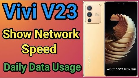 Vivo V23 Show Daily Data Usage | vivo v23 daily data usage settings | How To Show Daily Data Usage