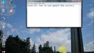 Tutorial: how to use google DNS servers.avi