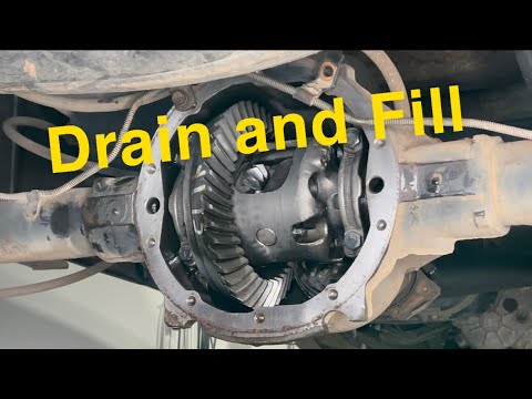 Changing the rear differential oil on a Chevy 1500 (10 bolt) - YouTube
