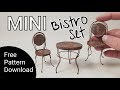 Rusty Wire Bistro Set - Miniature Furniture Tutorial - Abandoned Coffee Shop