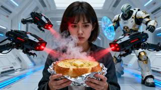 "3 Security Drones Flagged Her Locker as a Bio-Weapon — It Was Only the Human's Garlic Bread"