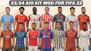 23/24 Season Kits Mod For FIFA 22 (New Kits & Fonts)