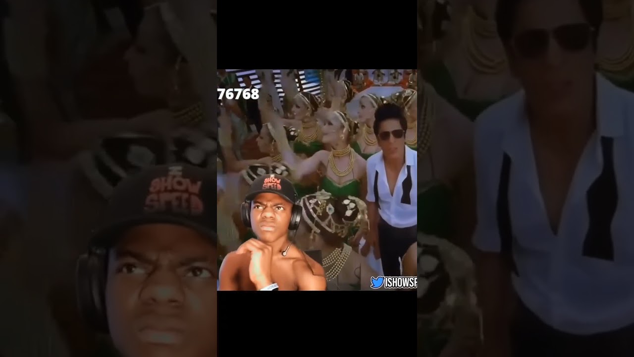 ishowspeed reaction on Indian songs😂 #shorts #viral #trend #ishowspeed #shahrukh #funny #memes