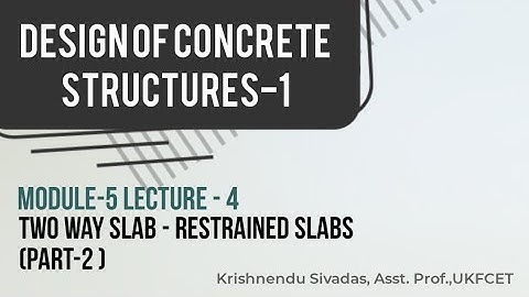 KTU DCS1- Module - 5 Two way slab Torsion Reinforcement detailing