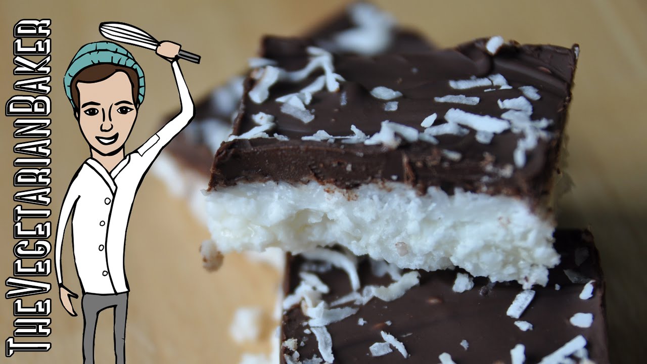 How To Make Chocolate Coconut Bars TheVegetarianBaker YouTube