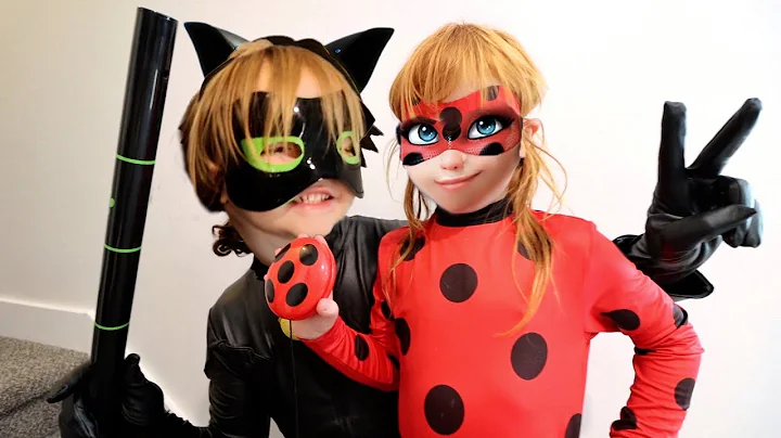 NiKO CAT NOIR  and  ADLEY LADY BUG  vs  WiFi MOM f...