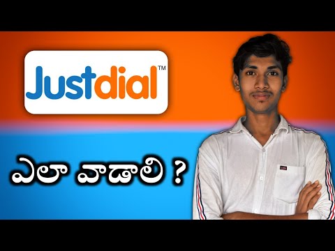 How to use Just dial app explained in Telugu | Justdial app Full tutorial #jd #justdial