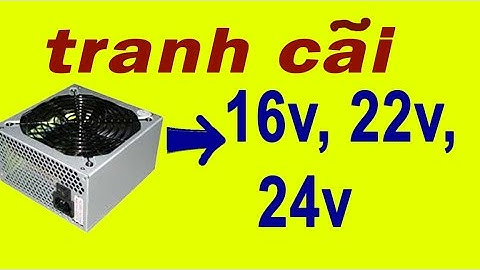 tận dụng nguồn máy tính lấy điện 16v 24v sạc ắc quy và  chạy máy phun sương