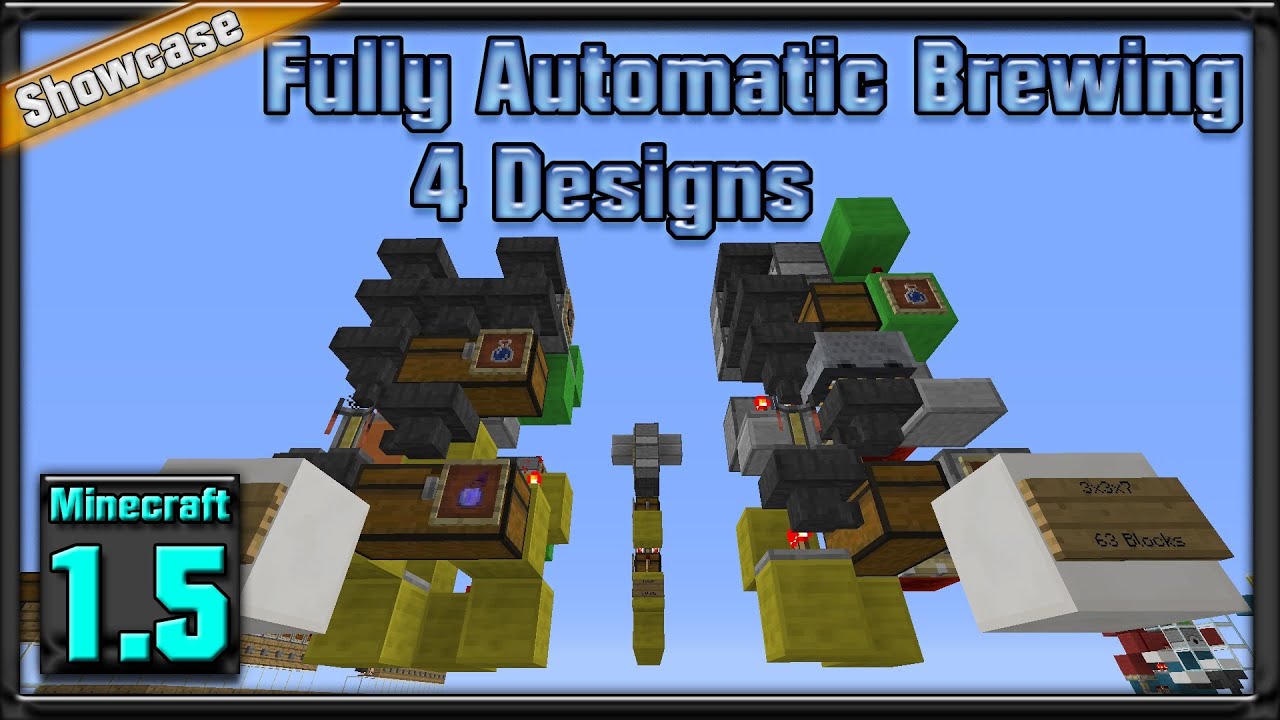[Showcase] FULLY! Automatic Brewing for 1.5.2 [4 Designs]