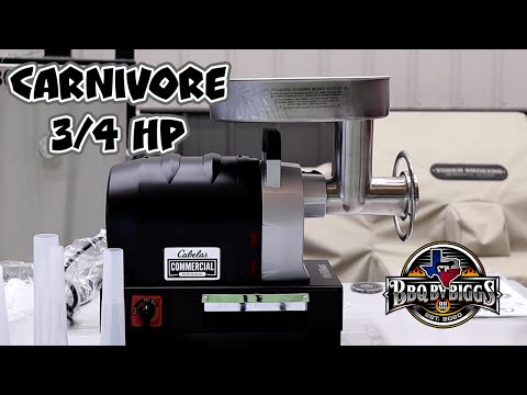 Cabela&rsquo;s Carnivore 3/4 Hp Grinder- First look and Grinding up Brisket for Ground Beef