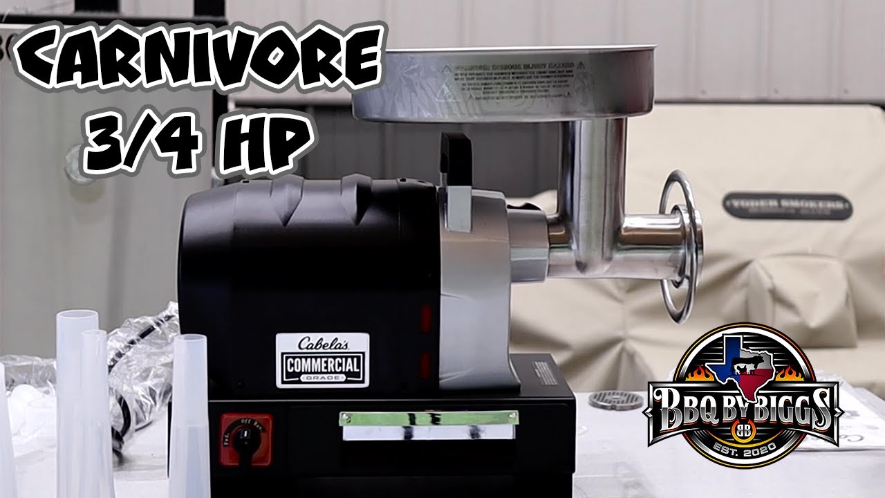 Cabela's Carnivore 3/4 Hp Grinder- First look and Grinding up Brisket