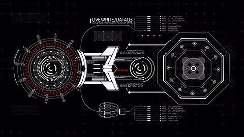 Rotary And Octagon HUD Interface Stock Motion Graphics