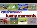 rc plane crashes and funny moments