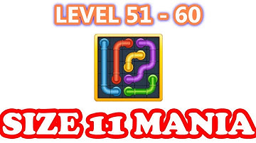 Line Puzzle: Pipe Art - Size 11 Mania Pack Level 51 - 60 - Walkthrough