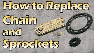 CBR300R - How to replace the chain and sprockets