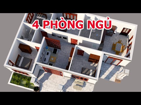 GỢI Ý MẪU NHÀ VƯỜN NÔNG THÔN 4 PHÒNG NGỦ ĐẸP | KIẾN TRÚC NHÀ VIỆT