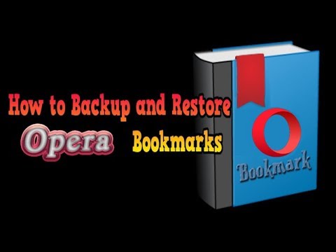 Video: How To Return Bookmarks In The Opera