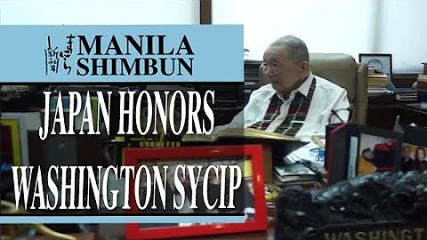 Japan honors Washington Sycip for pivotal role in PH-Japan ties