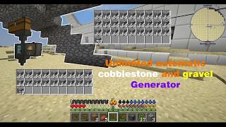 Unlimited Cobblestone and Gravel Generator || Minecraft Forever Stranded Mod pack ||