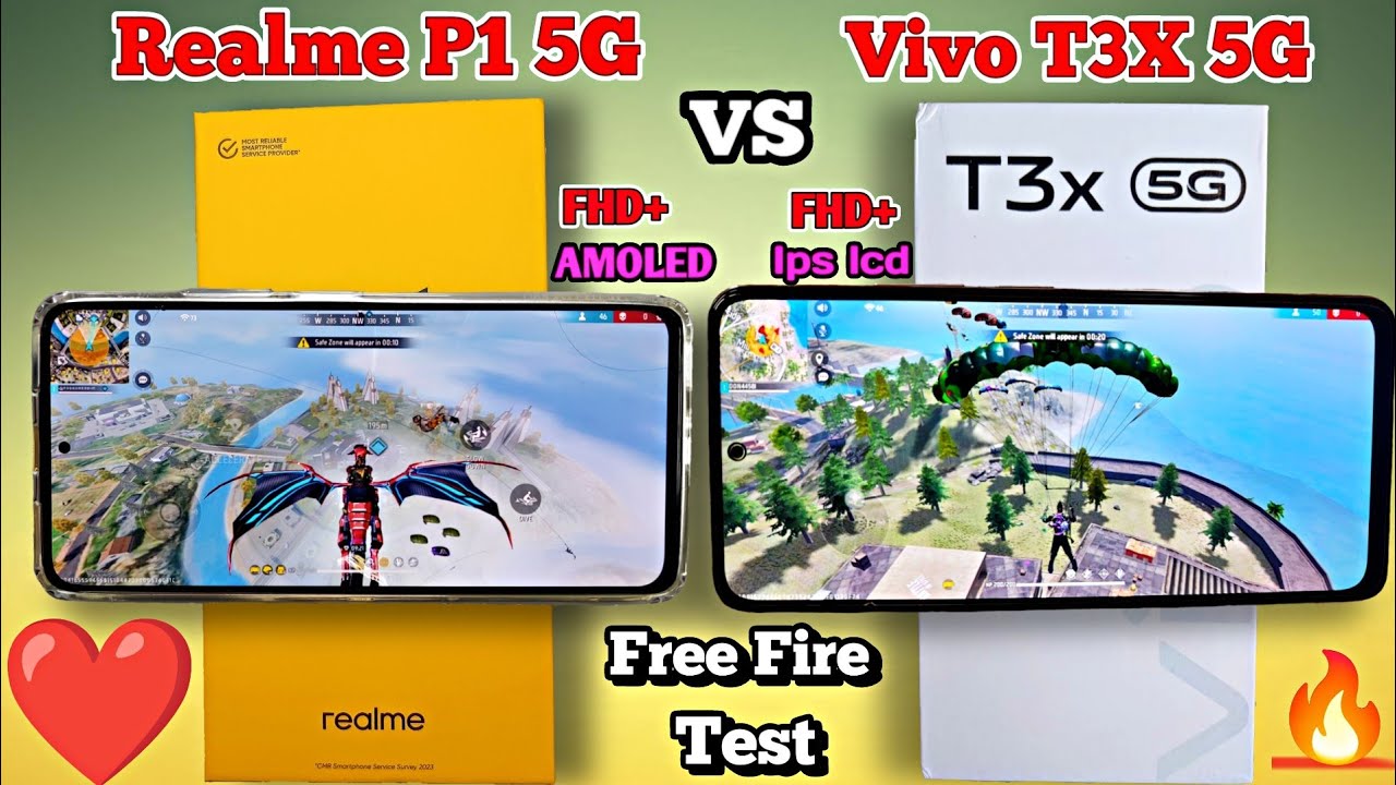Realme P1 5G VS Vivo T3X 5G Free Fire Test Which Is The Best For realme-p1-5g-vs-vivo-t3x-5g-free-fire-test-which-is-the-best-for