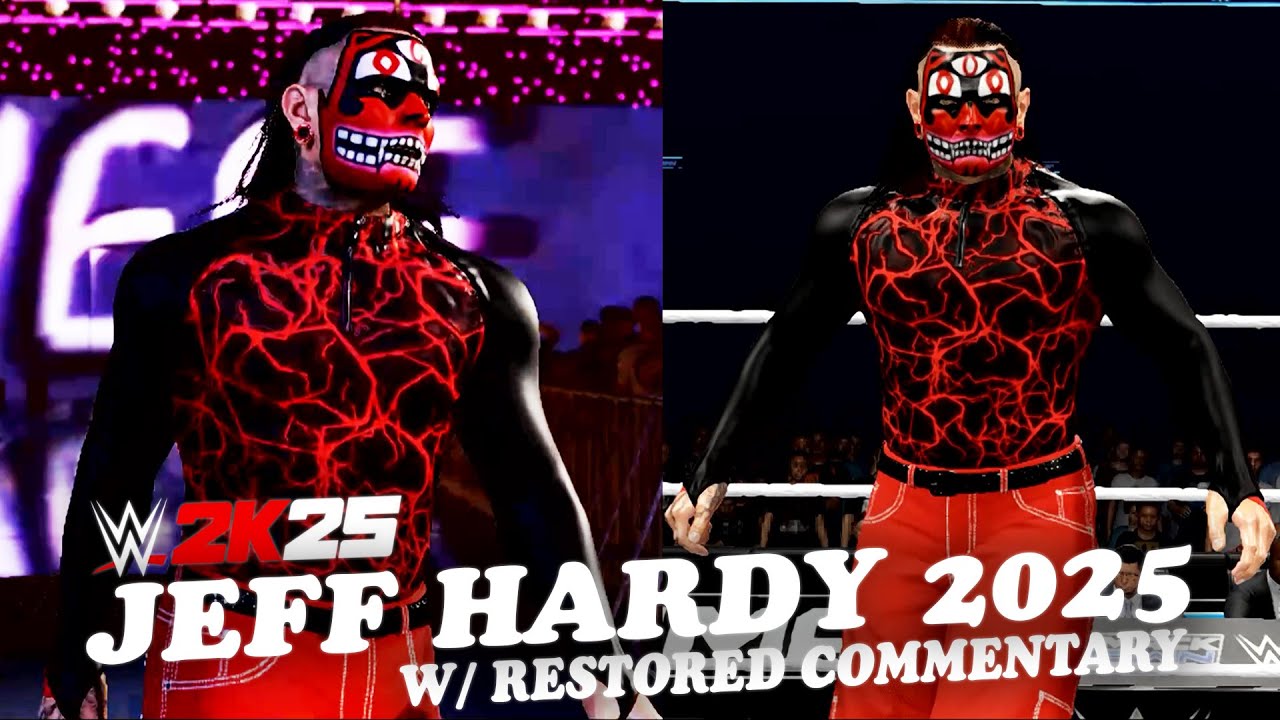 WWE 2K25 Jeff Hardy Mod w/ Restored Commentary , Entrance