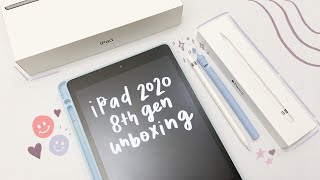 Распаковка iPad 8-го поколения 2020 года☻ + яблочный карандаш и аксессуары ･ﾟ:*