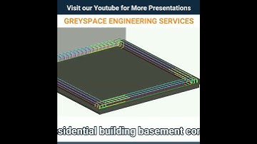 UK residential building reinforcement details | 3D Animation