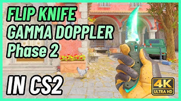 ★ CS2 Flip Knife Gamma Doppler (Phase 2) | CS2 Knife In-Game Showcase [4K]