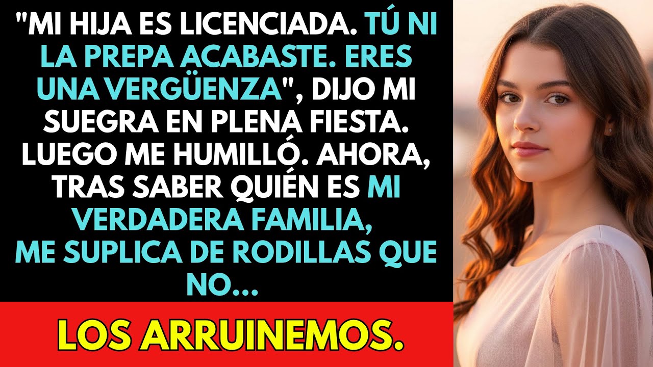 Mi Suegra Me Llamó 'Inculta' En La Graduación... Ahora Me Ruega Que Mi Familia No La Arruine
