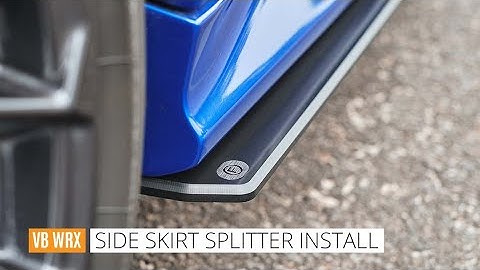 VB WRX Side Skirt Splitter Installation Guide