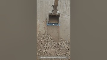 Satisfying Process Of Excavator Trimming Slope !