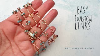 DIY Wire Jewelry Ideas For Beginners - How To Make Beaded Chain Links screenshot 5