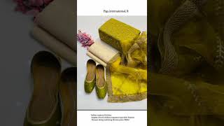 Indian Organza Katrina Dupata Crincle Chifone Sequence Jaal Shirt Masori Trouser